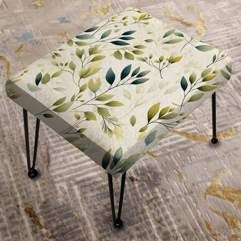 Minimalist Botanicals II - Botanical Rectangle Ottoman