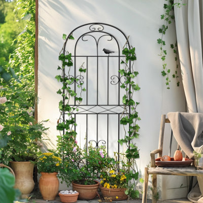 71'' H X 20'' W Iron Lattice Panel Trellis Garden Trellis Panels