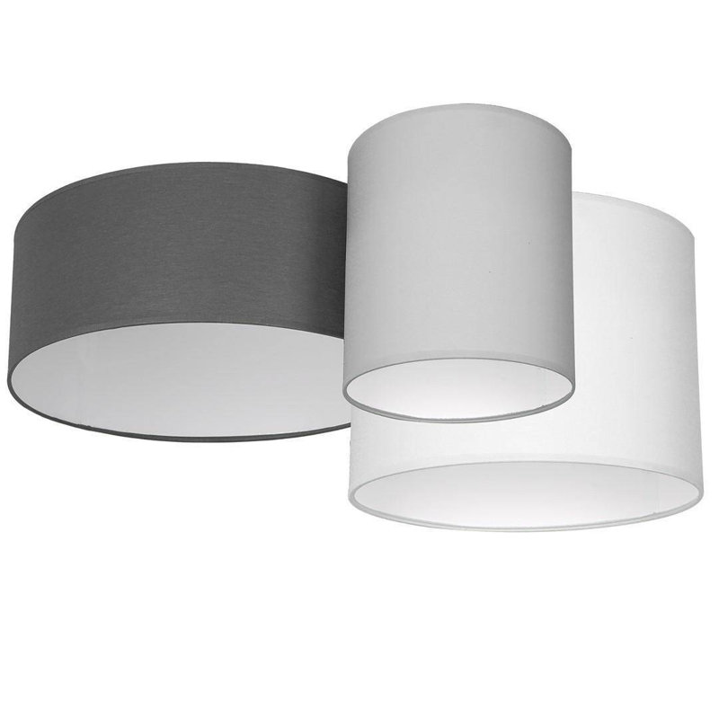 Aemillio Fabric Flush Mount, Grey