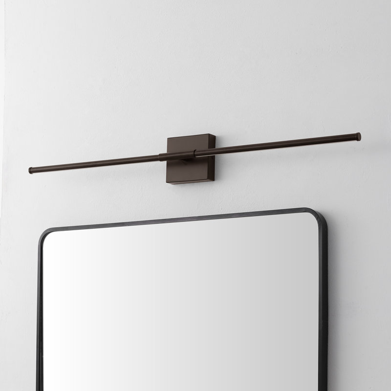 Gallatin 1 - Light LED Dimmable Armed Sconce, 4.25" H x 32" W x 3" D, Oil Rubbed Bronze