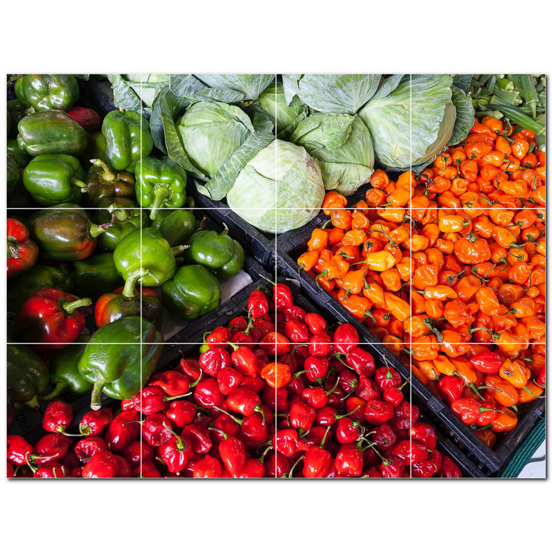 6'' x 6'' Satin Ceramic Decorative Mural
