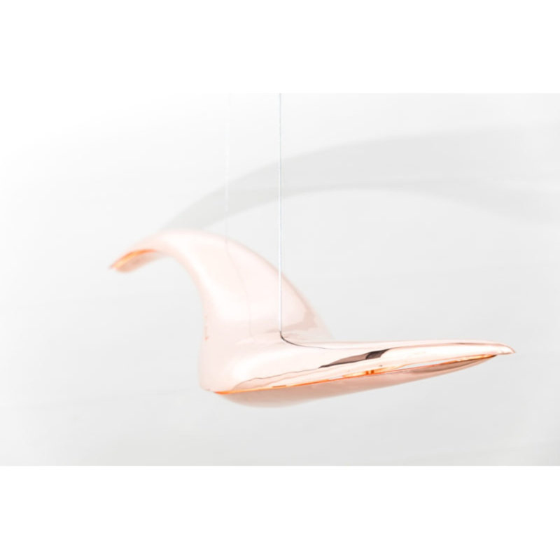 Luminaire suspendu fantaisie lustre géométrique, Bronze poli, 58” Width x 12” Depth x 10” Height
