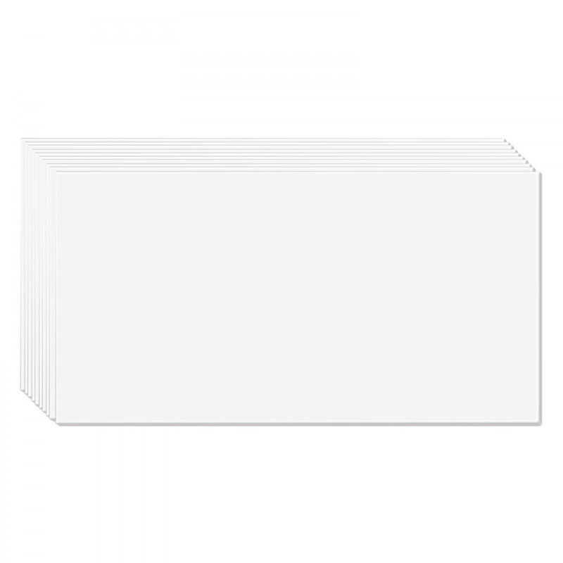 Carreaux de plafond, 24 po x 48 po, dalle en PVC de qualité supérieure, carreaux de plafond à coller en plastique faciles à installer / à couper, revêtement de plafond pour la décoration de maison / bureau, motif à chevilles blanches