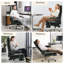 Fauteuil de direction double rembourré avec repose-pieds-1888495433