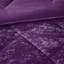 Édredon très grand / très grand en velours mauve - avec des taies décoratives et un coussin décoratif-117329246-117329249