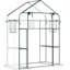 Walk-In Greenhouse - 3, contrôle la chaleur et l'humidité, treillis, moustiquaires, plantes de Wind Rain Garden 6 tablettes, assemblage pour 1 à 2 personnes