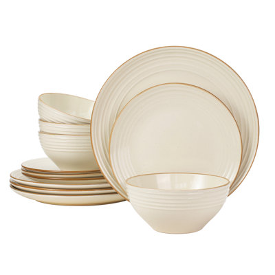 Stoneware Dinnerware Set 12 Piece - Service for 4