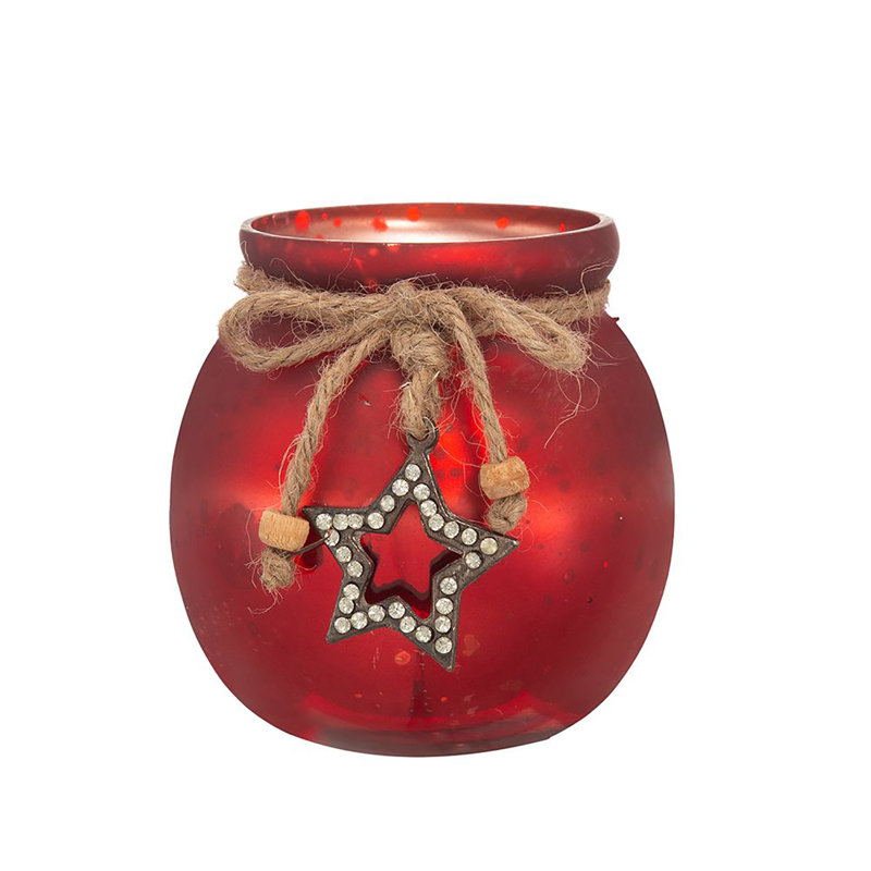 4.1'' H Glass Tabletop Votive Holder