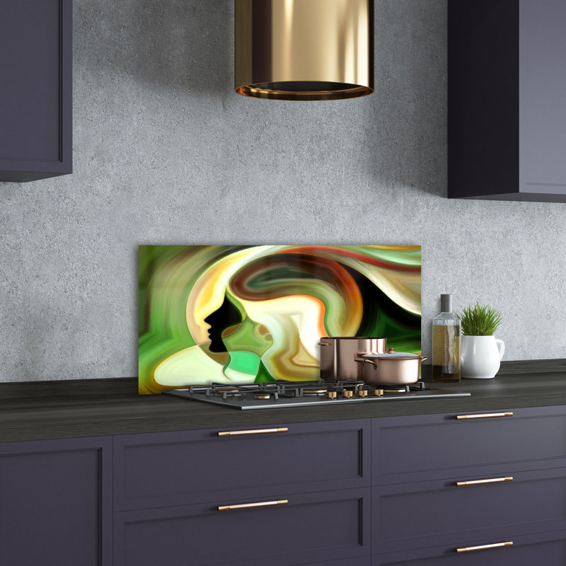 50cm W x 100cm L Glass Peel and Stick Panel