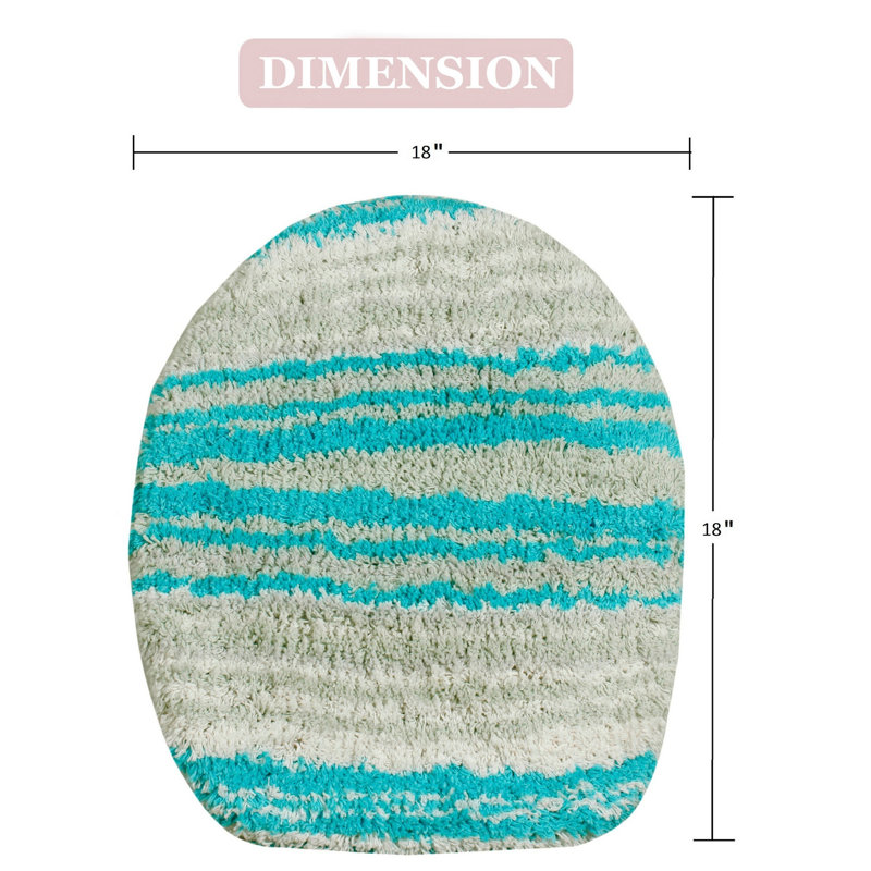 Griffie Toilet Lid Cover, Turquoise