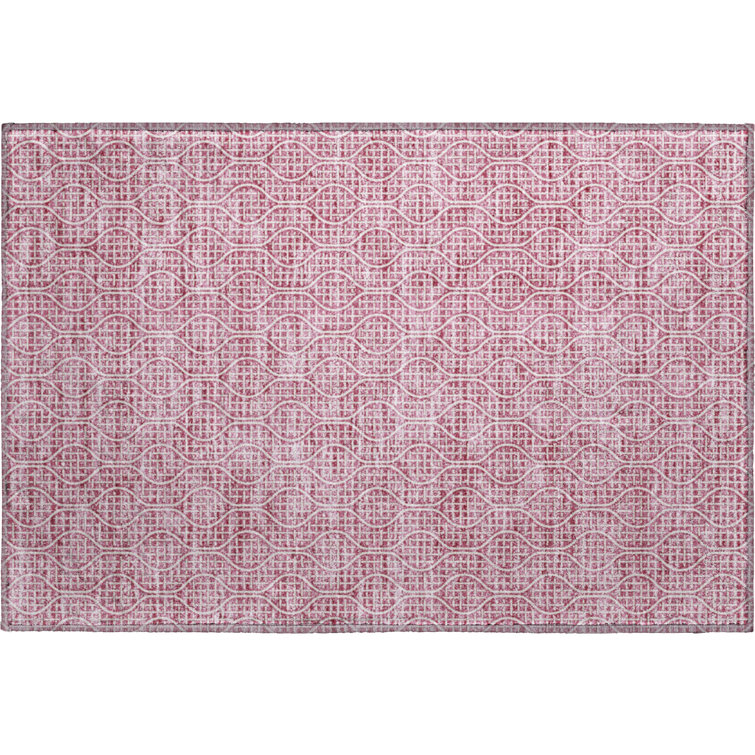Premium Machine Washable Prisco Blush Rug