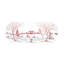Country Estate Winter Frolic 15" Hostess Tray