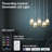  Home Clear Acrylic Glass-Shape Smart Rgb Pendant Light-465911088