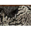 Tapis noir et ivoire en laine noir et ivoire 5 x 8