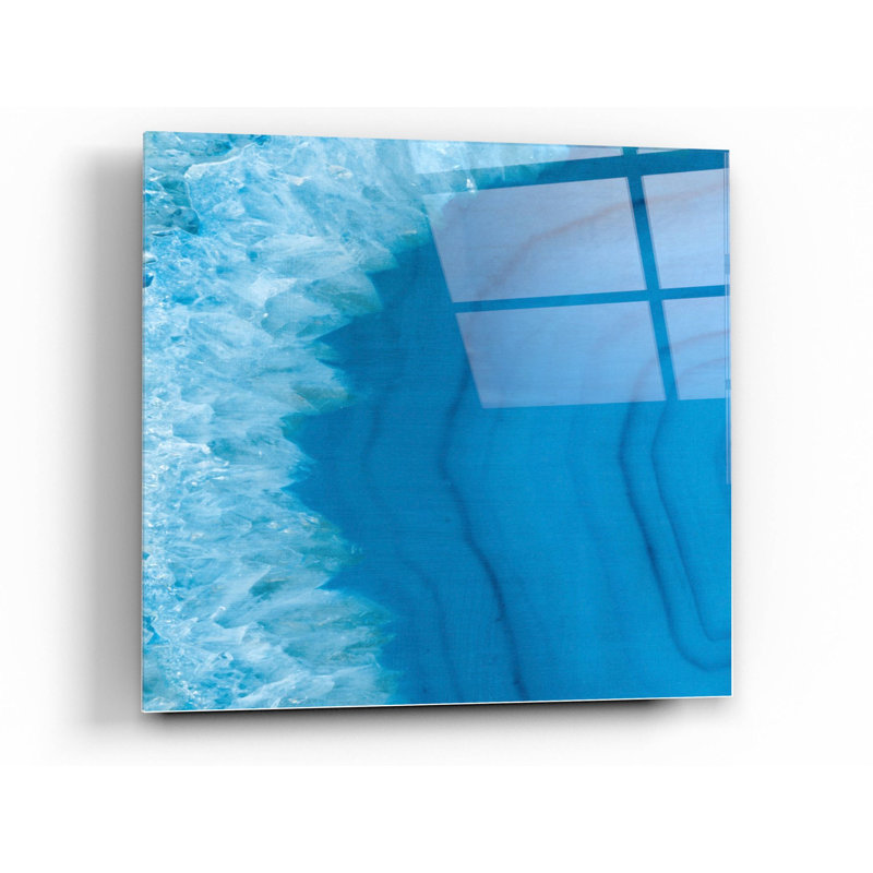 «Agate Geode I» par Wild Apple Portfolio, art mural en verre acrylique, 24 po x 24 po, H 36 po x l 36 po