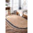 Speight Coastal Braided Power Loom Jute Brown/Navy Bordered Rug-25886647