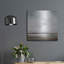 Art mural en métal luxueux «Soft Breeze» par Karen Hale, 24 po x 24 po
