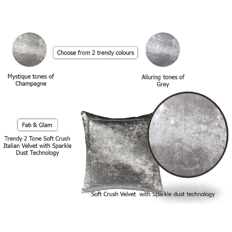 Rumbaugh Ombre Square Cushion Cover, Champagne