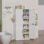 Armoire de rangement en acier avec tablettes réglables et 4 portes