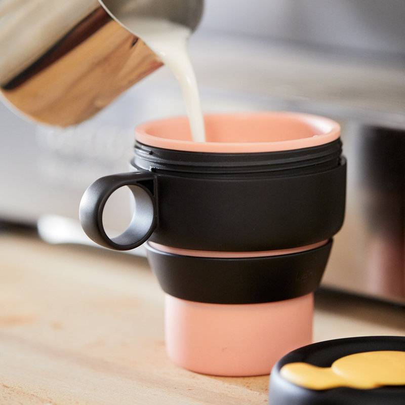 Tasse à emporter Lékué, Corail