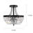 Finis 3 - Light 11.8" Antique Black Unique Bowl Semi Flush Mount