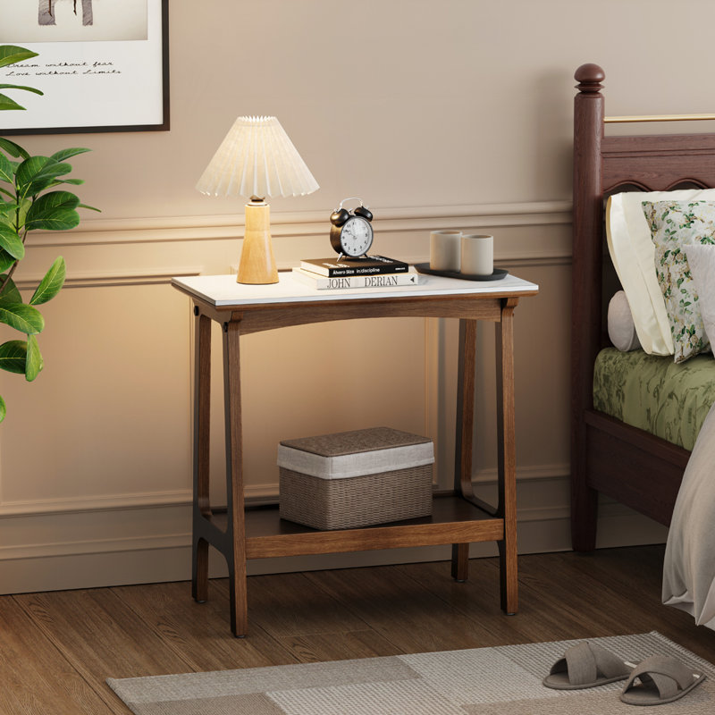 Table d'appoint avec tablette de rangement