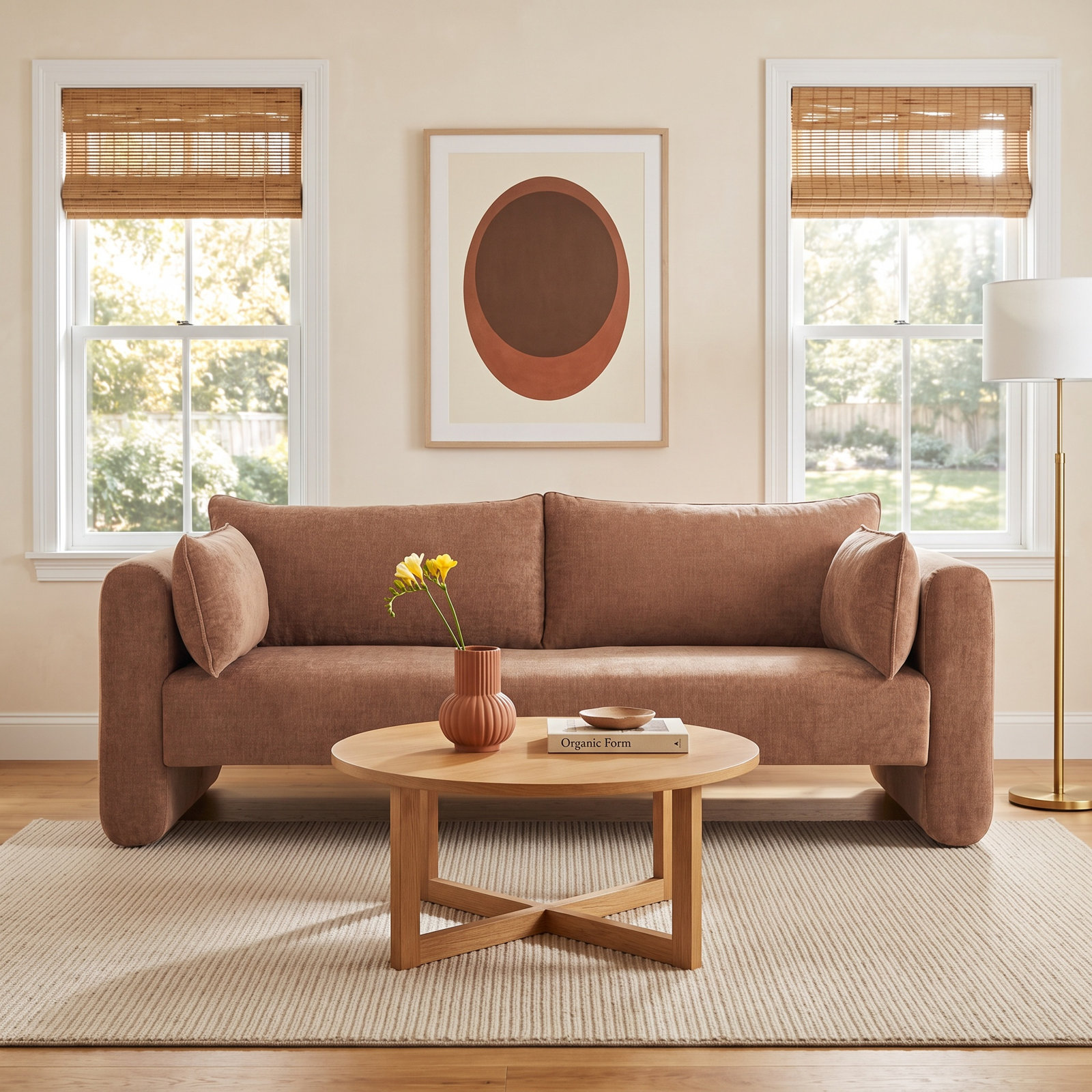 Lauro 85" Upholstered Sofa, Heritage Pink