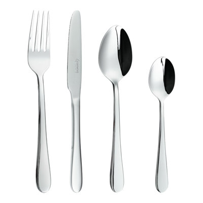 Grunwerg Cutlery Windsor Pattern 16-piece Cutlery Set, 18/10 Stainless Steel, Service For 4