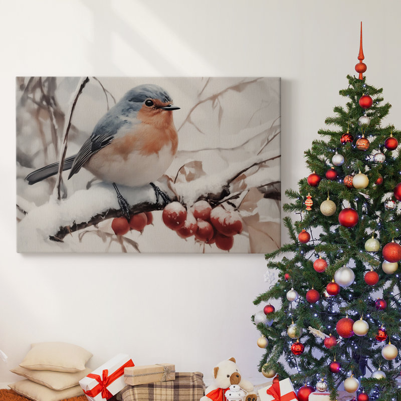 Art des Fêtes de Noël - Toile tendue avec châssis - Série 3-CLXIV, H 12 po x l 18 po