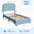 Bed Frame With Drawer, Velvet Upholstered Platform Bed Frame With Storage Headboard-456406589