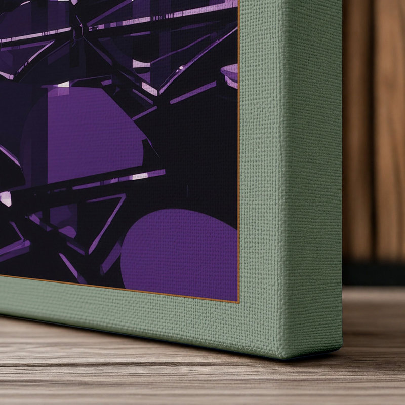 Urban Fragments Industrial - Wrapped Canvas, 18x12 - 45.7 x 30.5 cm, Sage Border