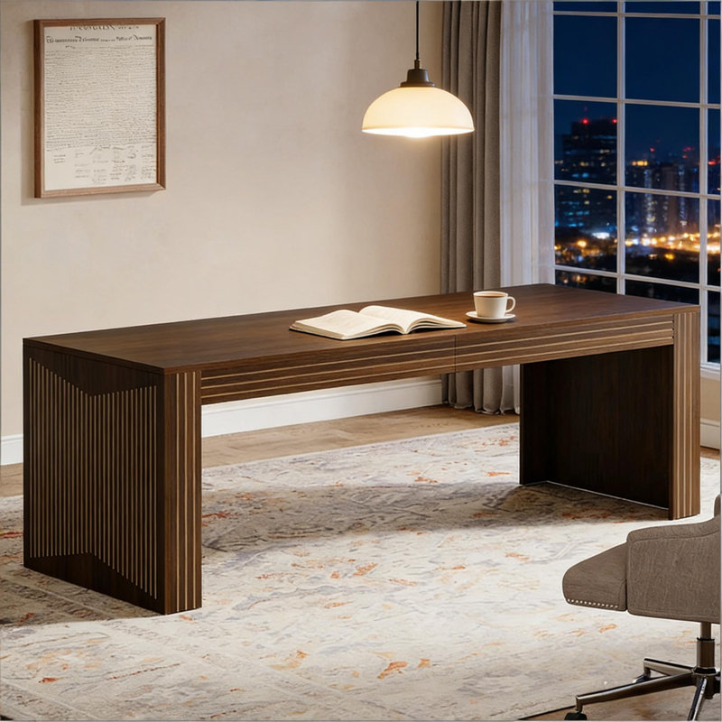 Bureau de direction de conception minimaliste, bureau d'ordinateur, bureau d'écriture élégant