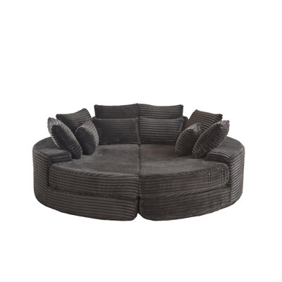 78.5" Wide Oversized Round Chaise Lounge Chair by Dakota Fields