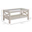 Table basse de style campagnard HOMcom