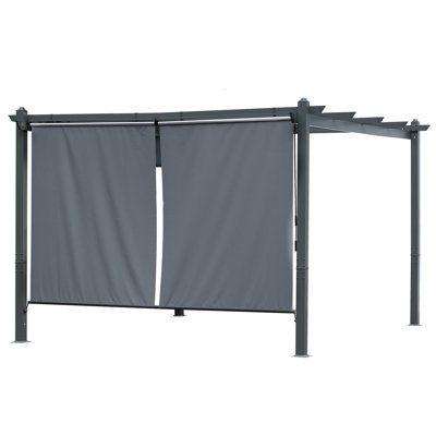 Cordless Pergola Roller Shade 2 Pack