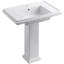 Tresham Fireclay Pedestal Bathroom Sink-2091903154-2100164955-2125959295