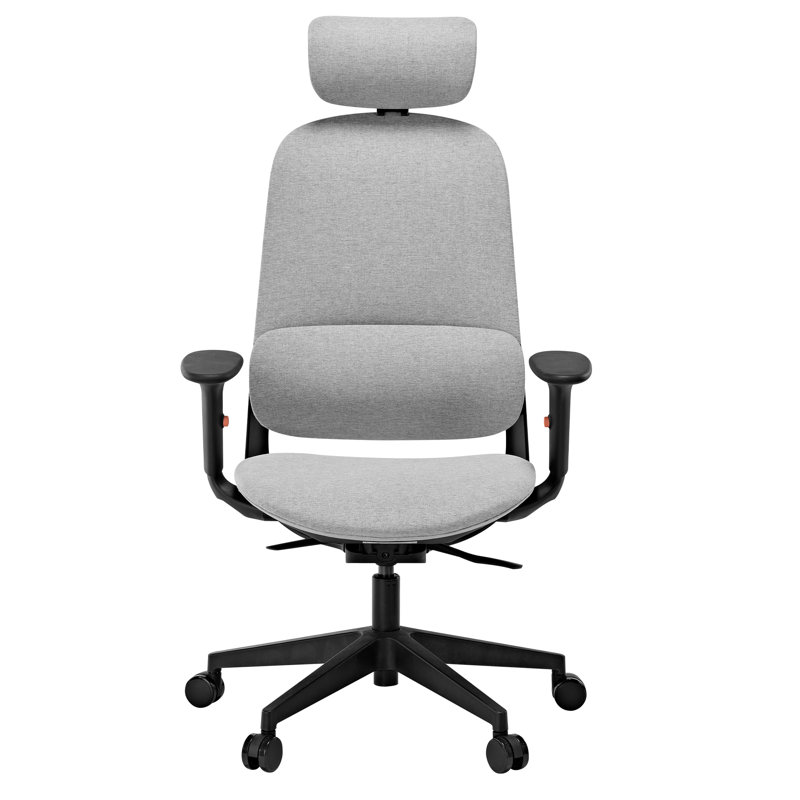 Victor Modern Mesh Office Chair With Headrest, Gray