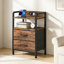 Table de bout avec prises de courant et ports USB
