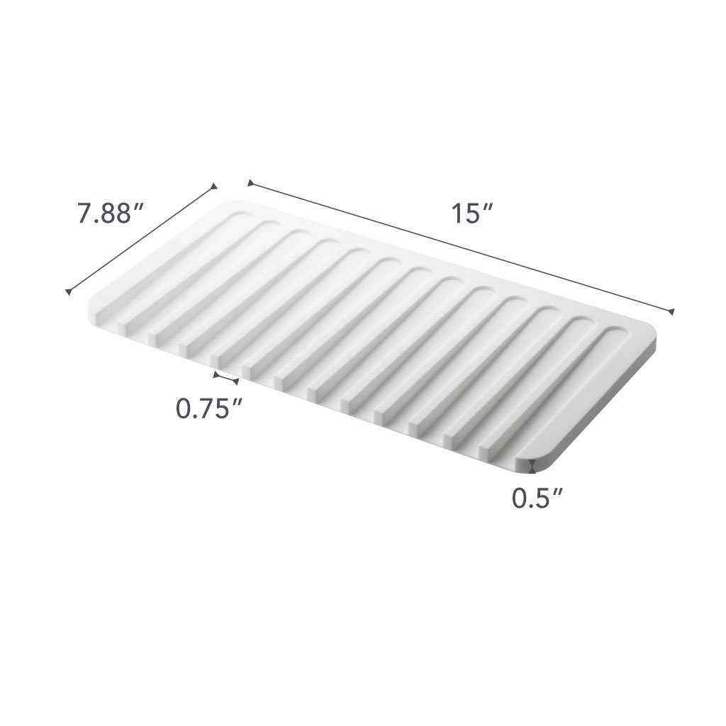 Yamazaki Home Classic Self-Draining Tray, White