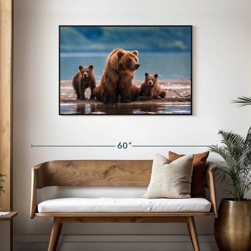 Famille d'ours Kamthatka, H 29 po x l 43 po
