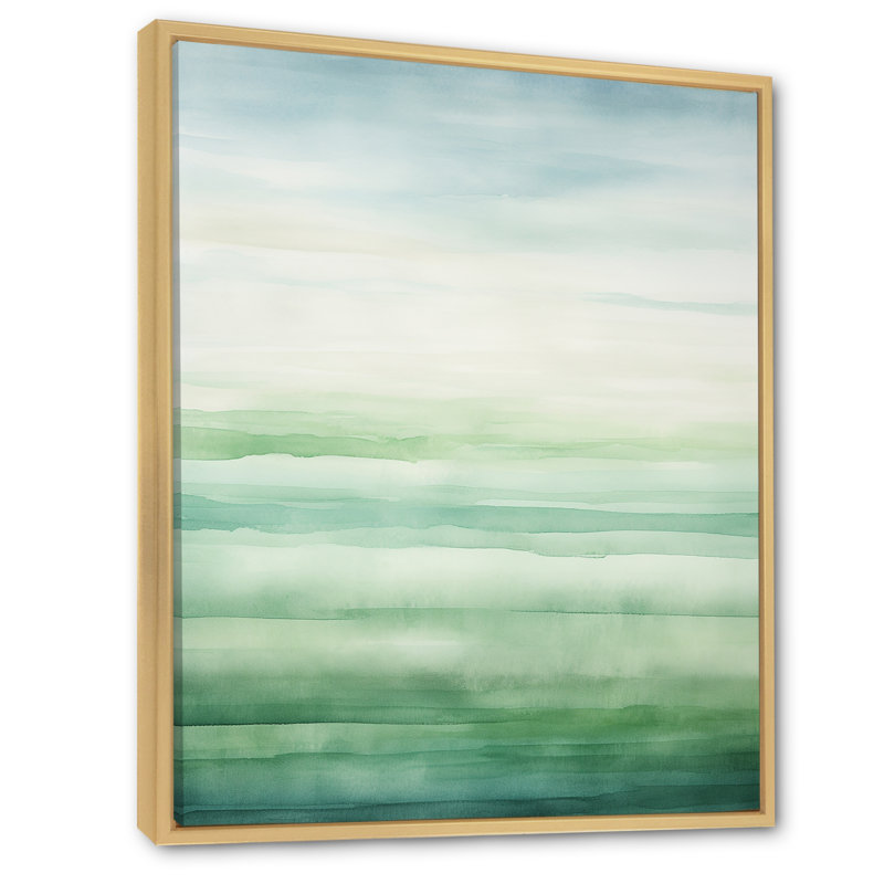 Minimalisme harmonique, horizon III, impression sur toile, Cadre naturel flottant, H 20 po x l 12 po x P 1 po