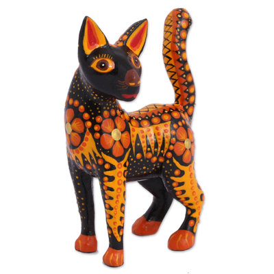 Figurine Fiery Cat Alebrije