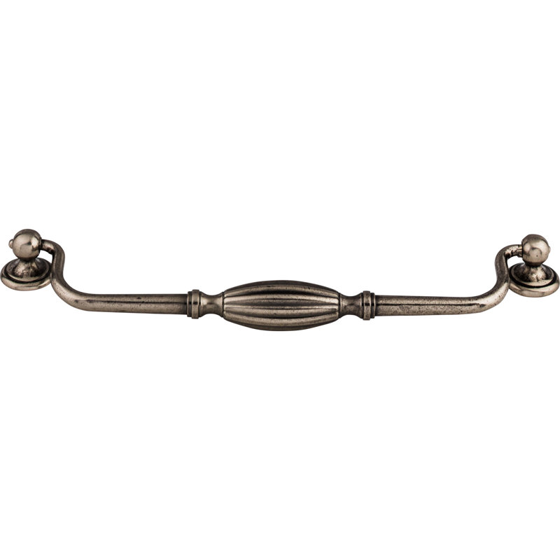 Tuscany 5 1/16" Center to Center Drop handle, 8 13/16" Center to Center, Pewter Antique