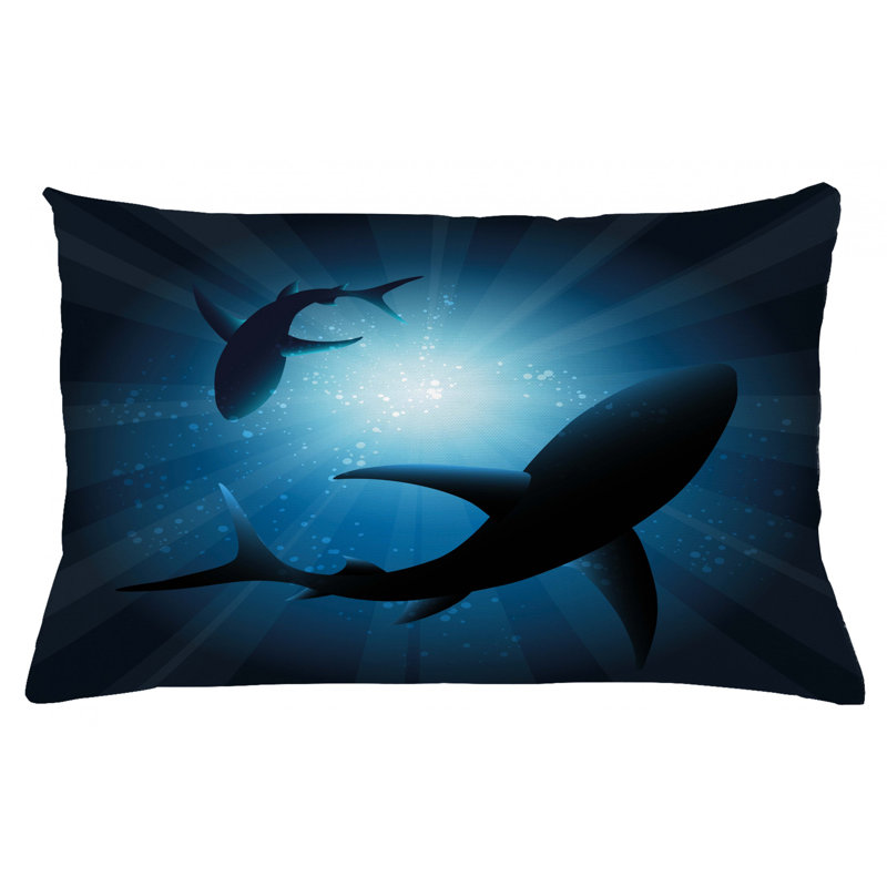 Housse de coussin lombaire intérieur/extérieur shark, 16 po x 26 po