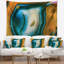 Tapisserie de motif agate coloré en polyester avec accessoires suspendus inclus-28490186