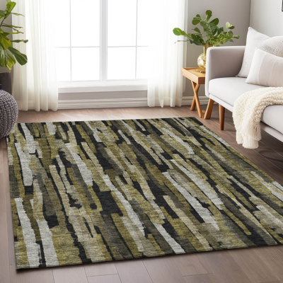 Tapis intérieur / extérieur brun Marrah 