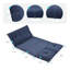 Chaise longue pliante en tissu