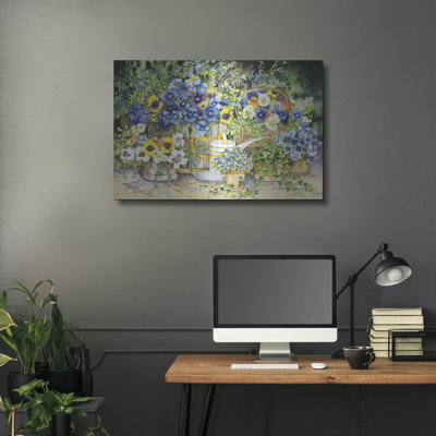 «Simply Charmant» par Kathleen Parr, art mural en métal, 36 po x 24 po
