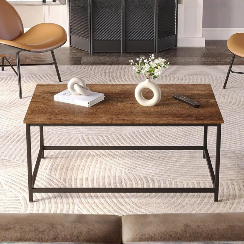 Table basse 31,5 po (noir), Couleur noyer