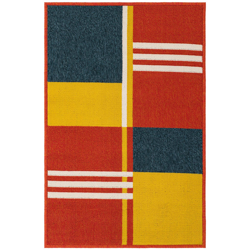  Outdoor Modern Rug, Rectangle 2' x 3'1"